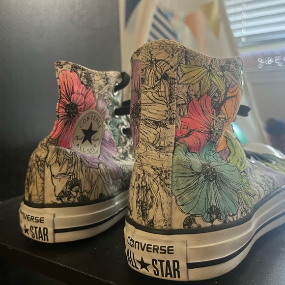 Converse Artsy Floral Colorful High Tops - Picture 10 of 11